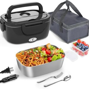 DCUTIE 1.5L Electric Lunch Box, Portable Food Warmer for Adults, Heated Lunch Box, Leakproof